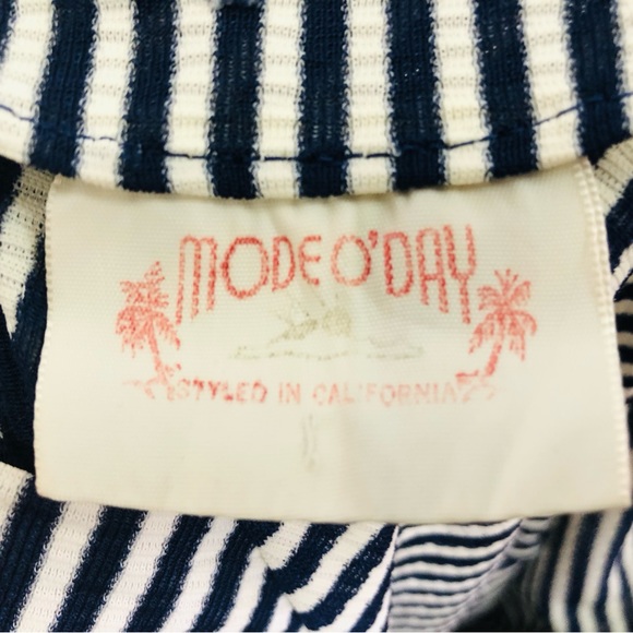 Vtg 50’s Mode O Day Surfer Beach Boho Hippy Long Sleeve Striped 1950s EUC - Picture 2 of 11